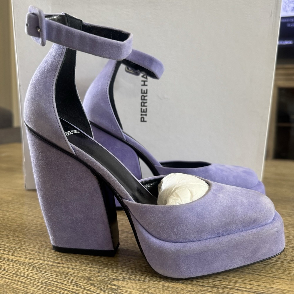 Pierre‎ Hardy Lavender Purple Suede Platform Pumps 6.5 US 120mm